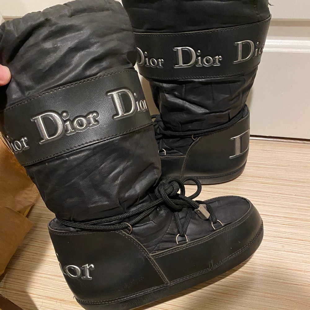 Rare Christian Dior by John Galliano Archival Moon Boots Space Age - Picture 4 of 9